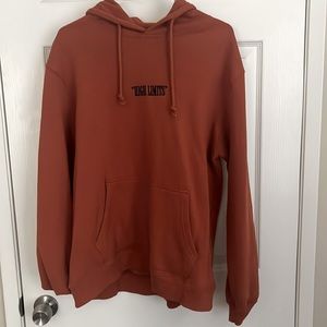 “High limits” Dark Orange Men’s Sweatshirt from Cotton On. Never been worn,Large